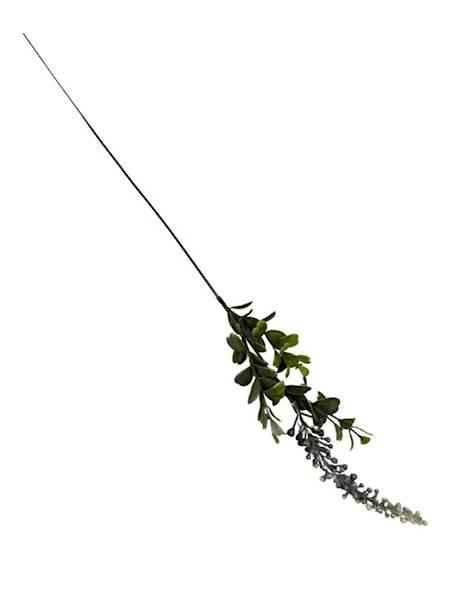 Dodatek gałązka 62 cm biało zielony