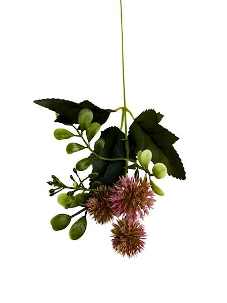 Dodatek czosnek gałązka 38 cm różowy