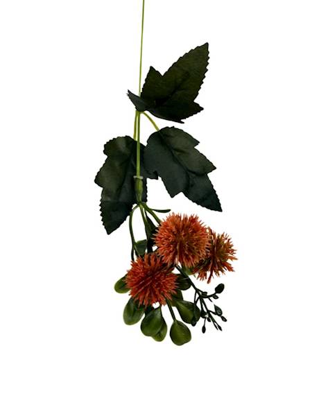 Dodatek czosnek gałązka 38 cm pomarańcz