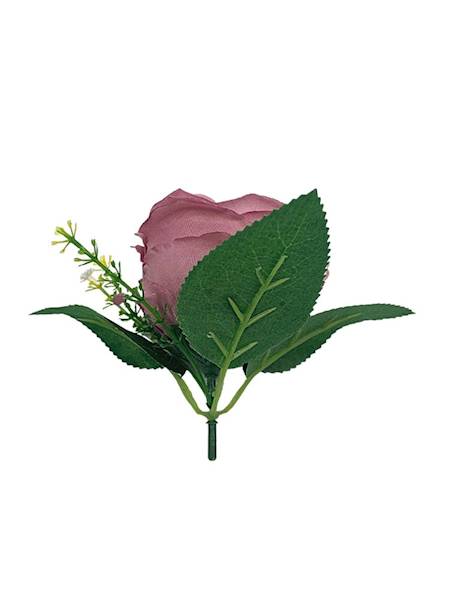 Róża główka z dodatkiem 11 cm fioletowa