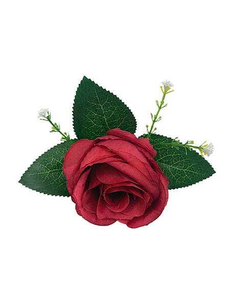 Róża główka z dodatkiem 11 cm czerwona