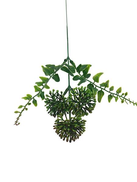 Czosnek gałązka 45 cm zielony z bordo