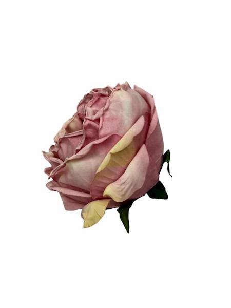 Róża główka 8 cm różowa