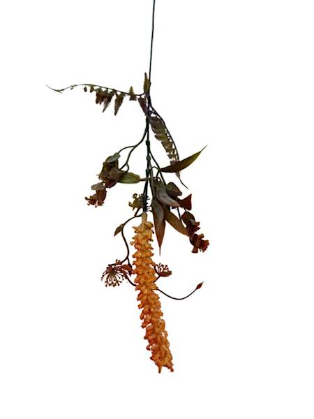 Dodatek jesienny gałązka 50 cm pomarańcz