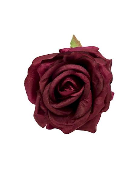 Róża główka 9 cm bordo