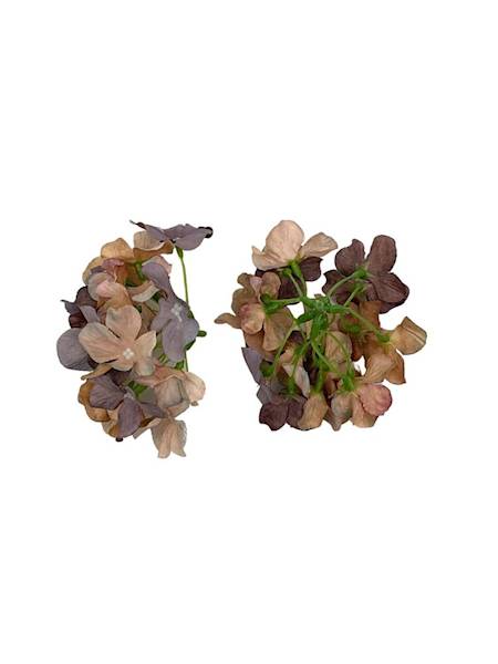 Hortensja główka 13 cm brudny fiolet i brąz