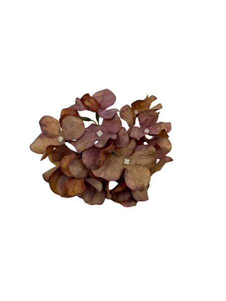 Hortensja główka 13 cm brudny fiolet i karmel