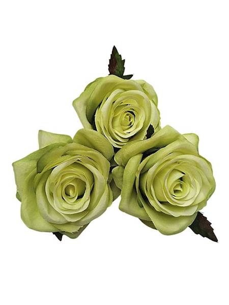Róża główka 9 cm zielona