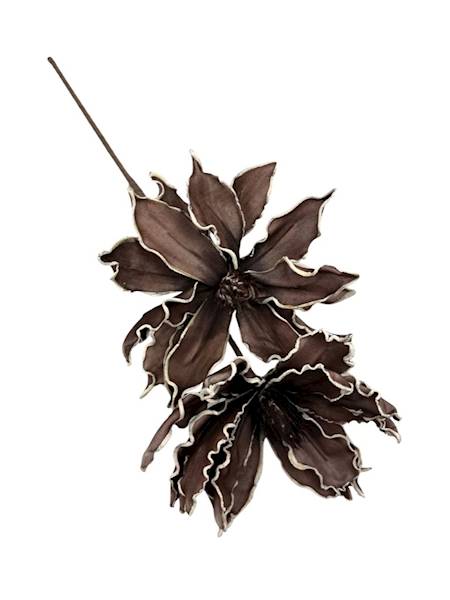 Magnolia kwiaty z pianki brąz