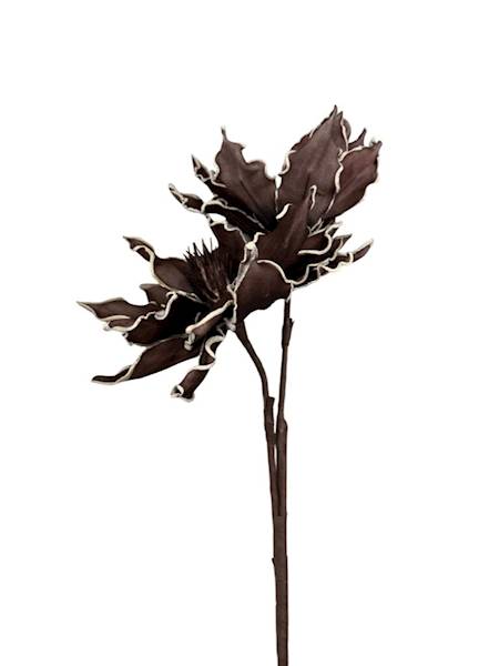 Magnolia kwiaty z pianki brąz