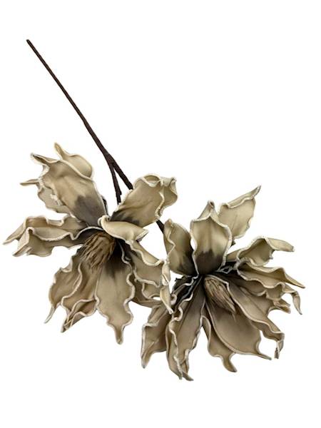 Magnolia kwiaty z pianki beż