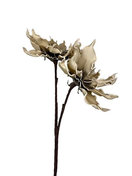 Magnolia kwiaty z pianki beż