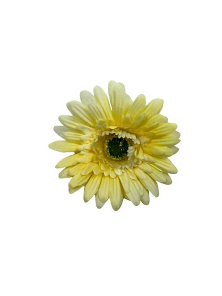 Gerbera główka 10 cm jasny żółty