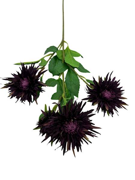 Aster gałązka 72 cm bakłażanowy