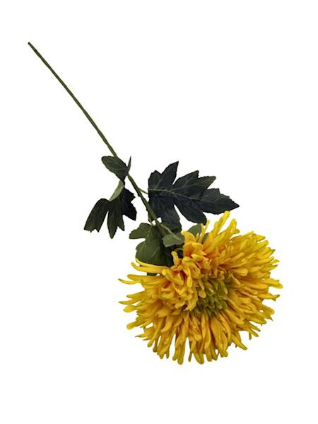Chryzantema gałązka 72 cm żółta