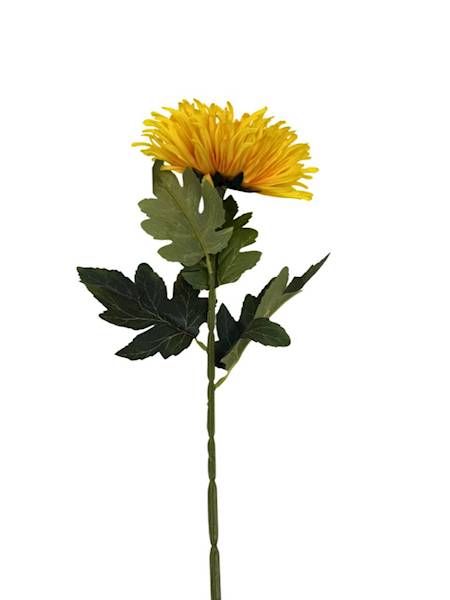 Chryzantema gałązka 72 cm żółta