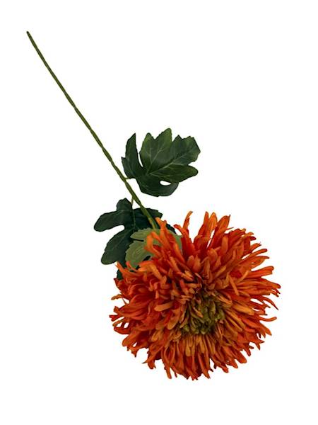 Chryzantema gałązka 72 cm pomarańczowa