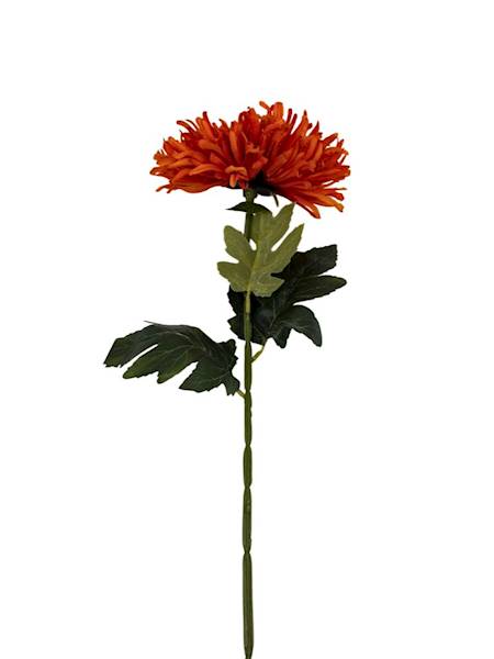 Chryzantema gałązka 72 cm pomarańczowa