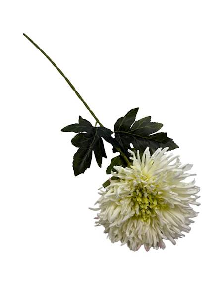 Chryzantema gałązka 72 cm krem, jasna zieleń i róż