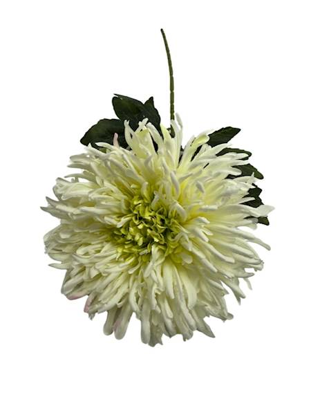 Chryzantema gałązka 72 cm krem, jasna zieleń i róż