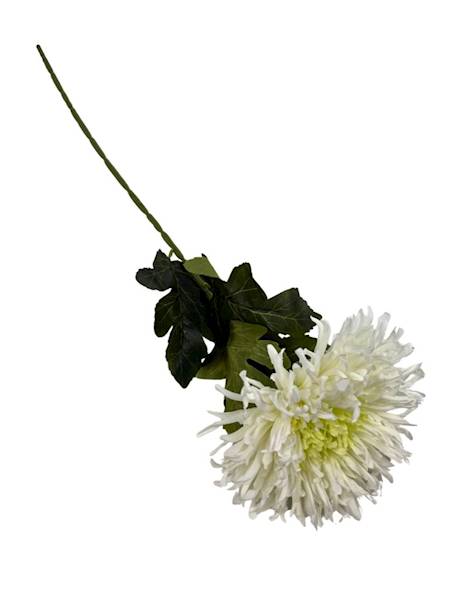 Chryzantema gałązka 72 cm krem i jasna zieleń