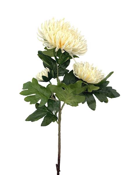 Chryzantema XL gałązka 93 cm kremowa