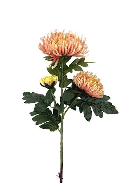 Chryzantema XL gałązka 93 cm morelowa