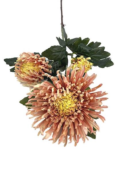 Chryzantema XL gałązka 93 cm morelowa