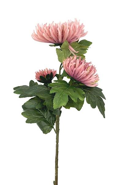 Chryzantema XL gałązka 93 cm różowa