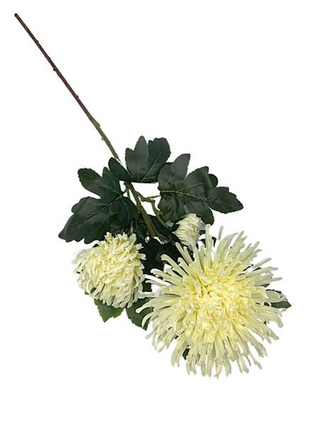 Chryzantema XL gałązka 93 cm jasny krem