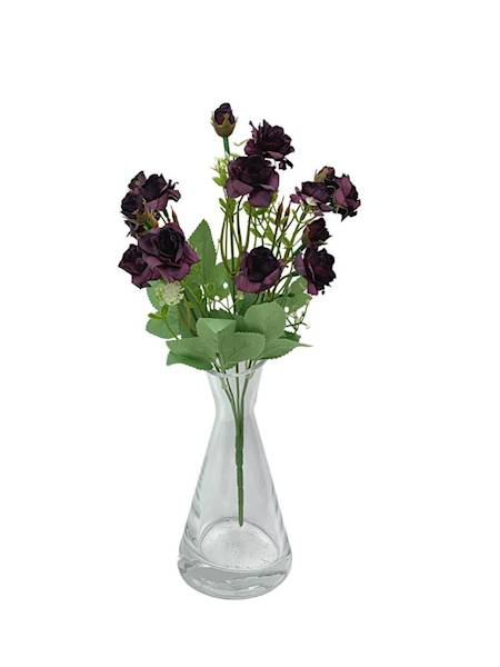 Róża bukiet 30 cm purpurowy