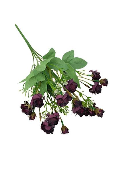 Róża bukiet 30 cm purpurowy