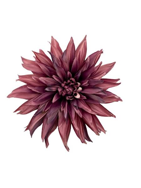 Dalia główka 18 cm brudny fiolet