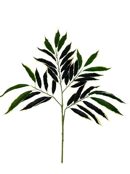 Liść XL 67 cm zielony z jasnymi obrzeżami