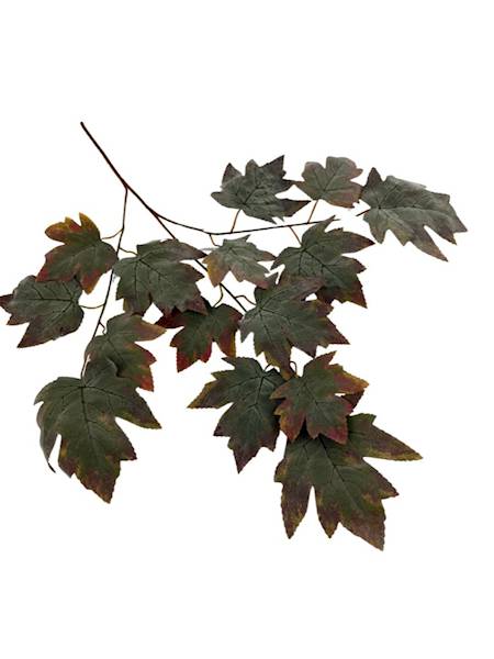 Liść welwetowy klon 65 cm brudna zieleń