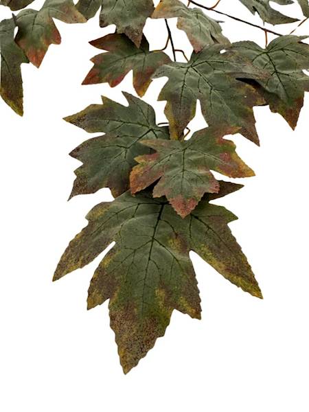 Liść welwetowy klon 65 cm brudna zieleń