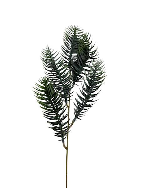 Dodatek gałązka 52 cm zielony bielony