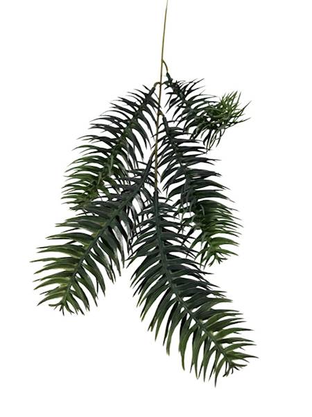 Dodatek gałązka 52 cm szaro zielony