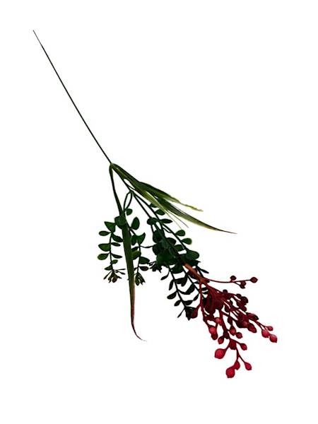 Dodatek kulki gałązka 45 cm czerwony