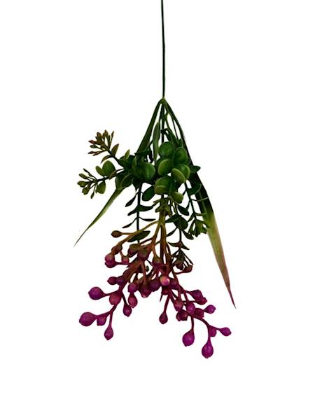 Dodatek kulki gałązka 45 cm róż