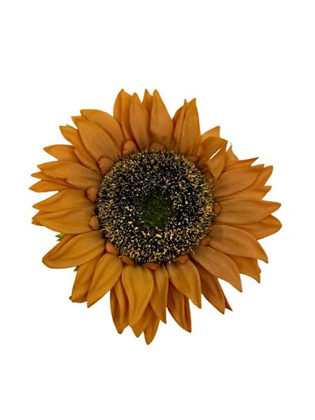 Słonecznik główka 13 cm pomarańczowy