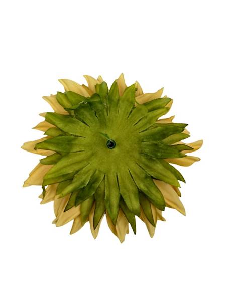 Słonecznik główka 13 cm żółty pastelowy