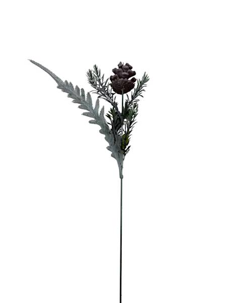 Dodatek szyszka 44 cm bielony