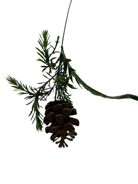 Dodatek szyszka 44 cm brąz