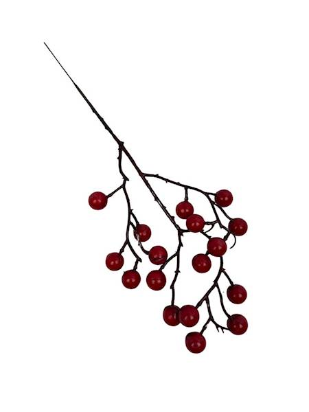 Gałązka kulki czerwone 30 cm