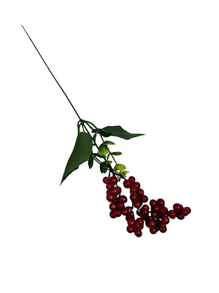 Gałązka kulki czerwone 37 cm