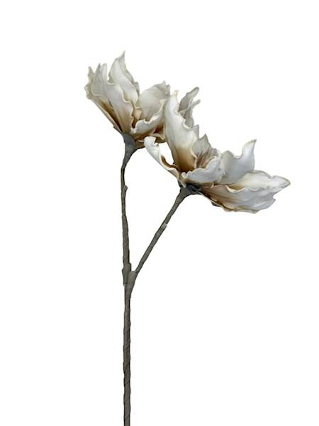 Magnolia kwiaty z pianki kremowe