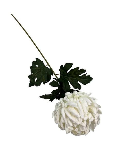Chryzantema gałązka 74 cm biała