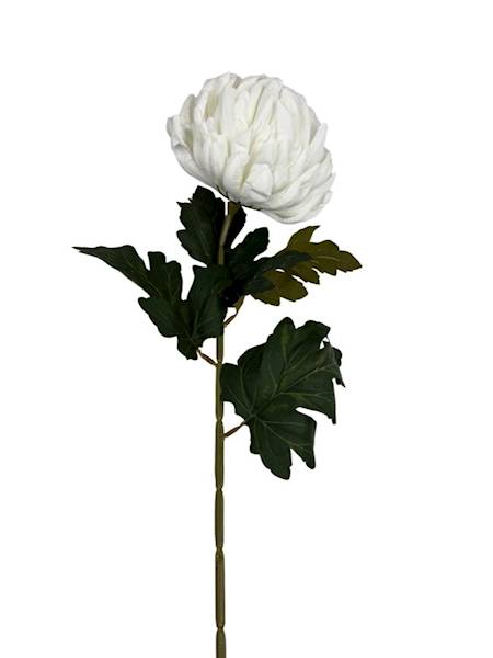 Chryzantema gałązka 74 cm biała