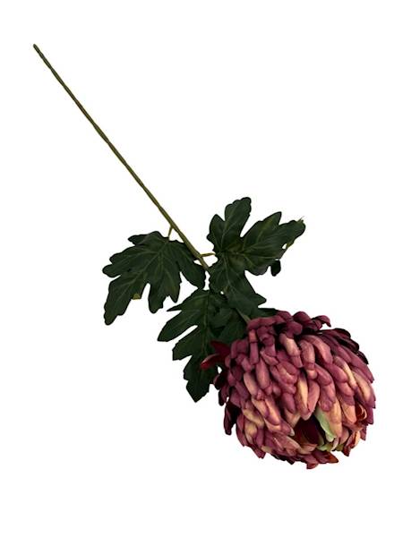 Chryzantema gałązka 74 cm bordowa